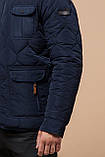 Фірмова куртка зимова чоловіча кольорова синя модель 2703 (КЛАД ТІЛЬКИ 50(L), фото 6