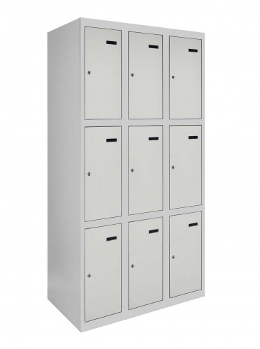 Шафа металева коміркова трирівнева (камера зберігання) LEVMETAL ШКМ 3/30/3 (180х30х50)