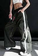 Спортивные штаны женские цвета хаки р.42-46 177345T Бесплатная доставка