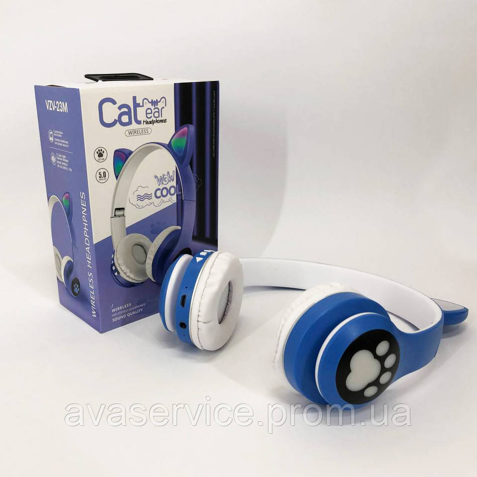 Бездротові навушники зі вушками, що світяться Cat VZV 23M, Бездротові навушники, OR-662 що світяться