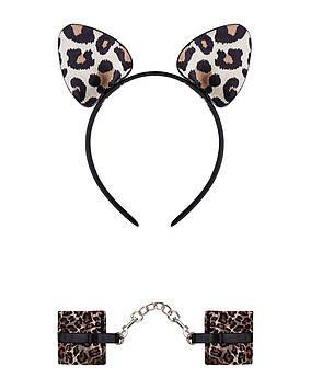 Набор ушки и наручники Tigerlla O/S Bomba💣