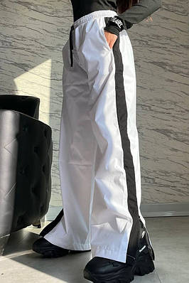 Спортивні штани  жіночі білого кольору р.42-46 177900T Безкоштовна доставка
