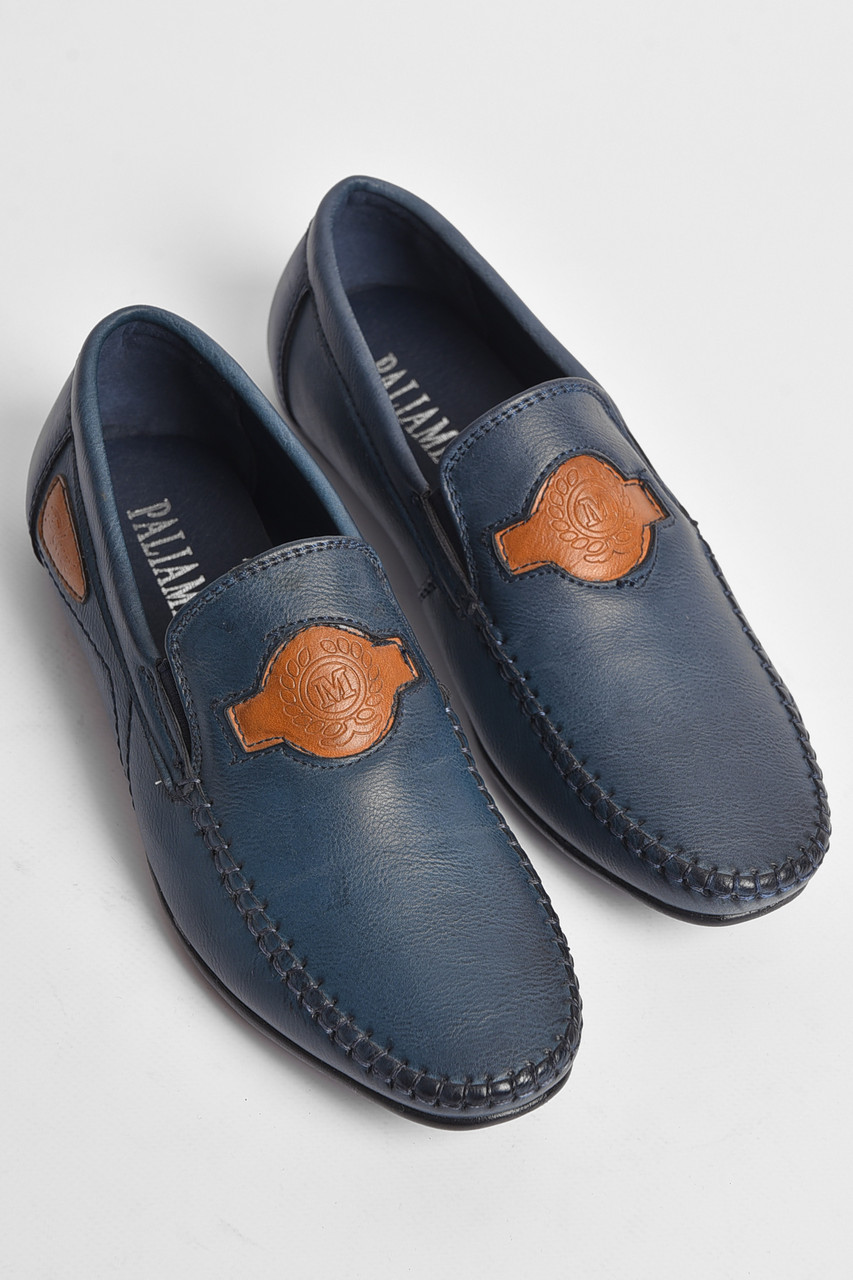 Туфлі дитячі для хлопчика синього кольору Уцінка р.35 176734S