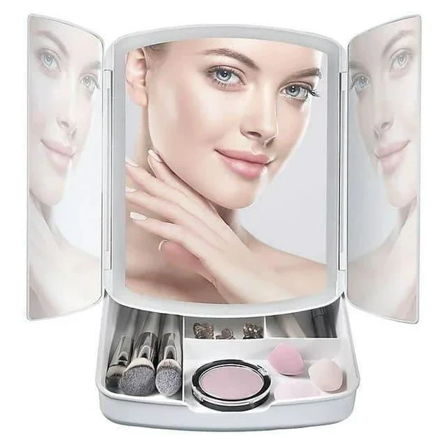 Настольное зеркало для макияжа Large LED Mirror "My Foldaway Lighted Makeup Mirror" - фото 1 - id-p2178323687