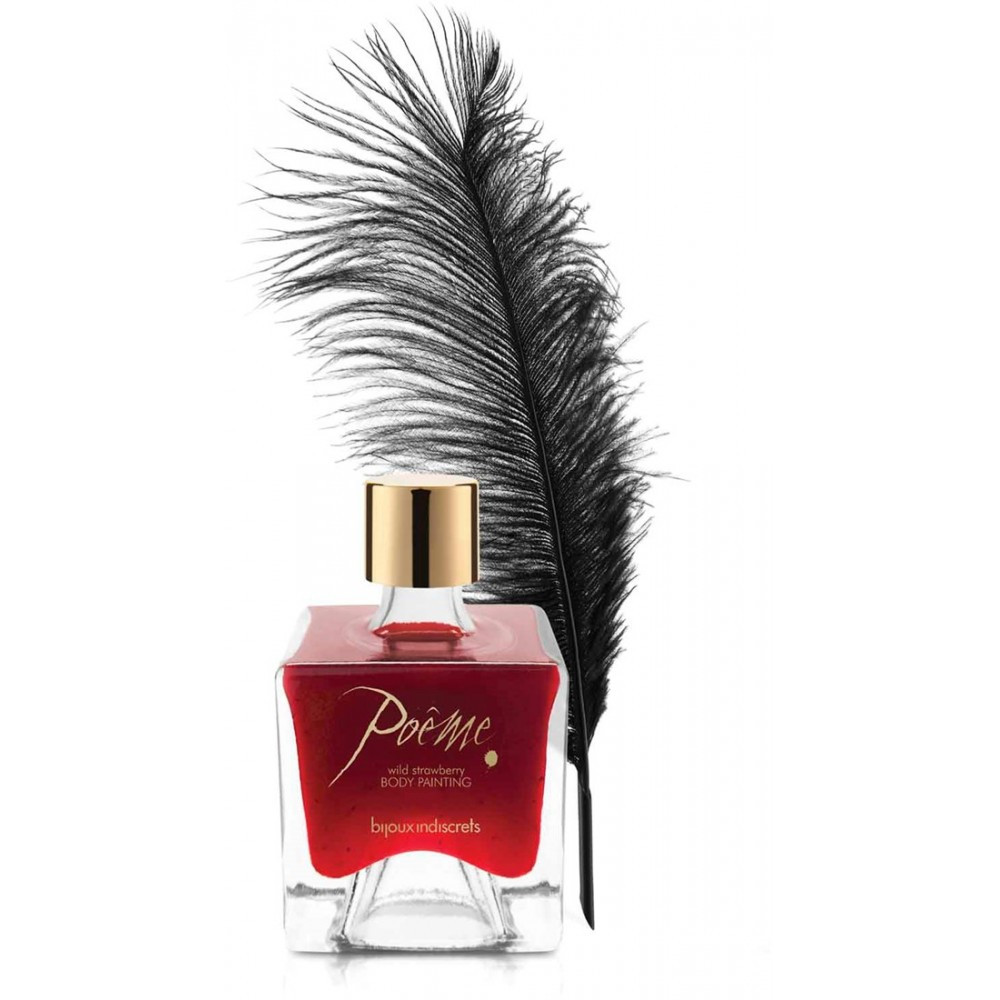 Їстівна фарба для тіла Bijoux Indiscrets Poеme - Wild Strawberry, 50 гр 18+, фото 1