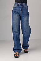 Женские джинсы Skater с высокой посадкой - синий цвет, M