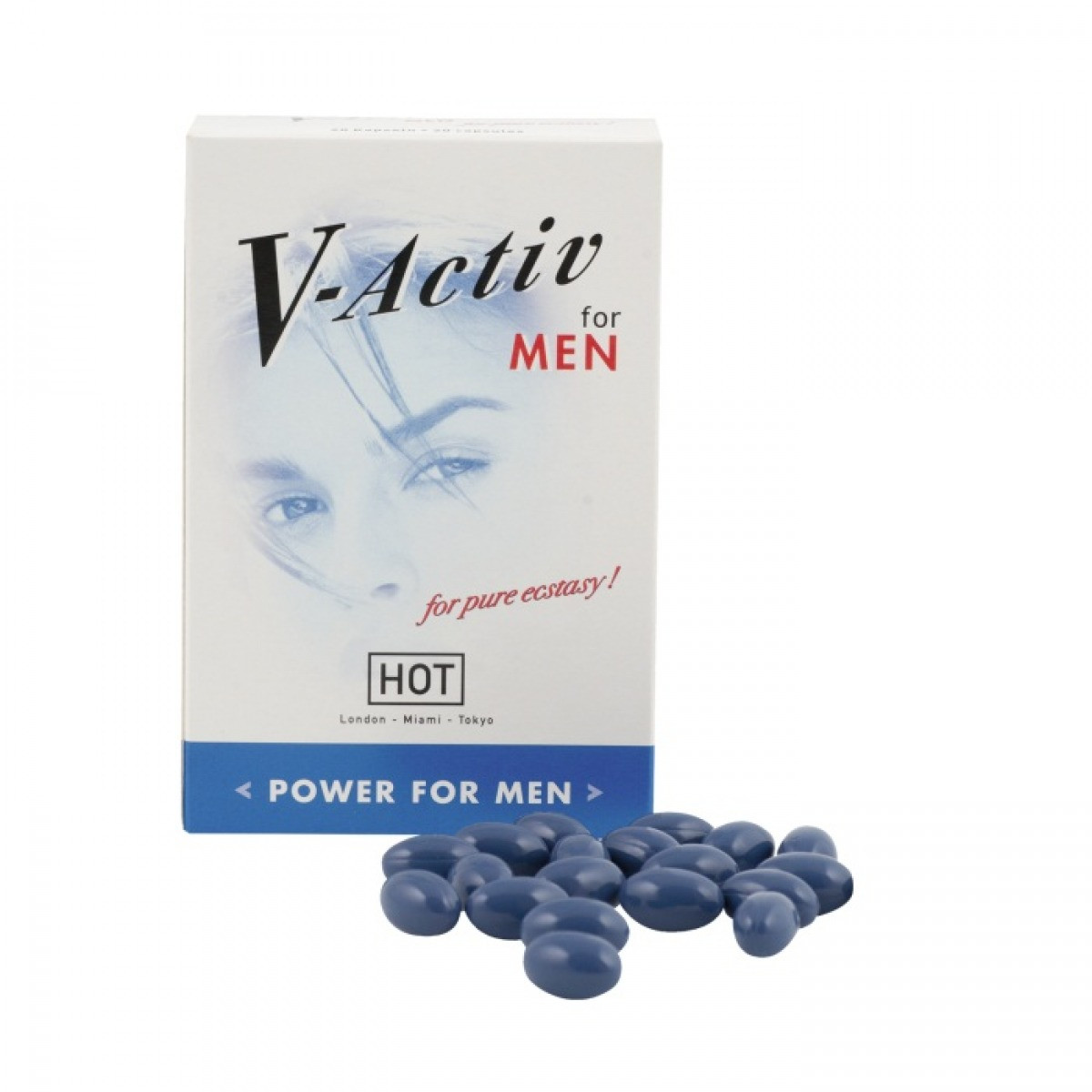 Капсули для потенції HOT V-Activ Caps for men (ціна за упаковку, 20 таблеток) 18+, фото 1