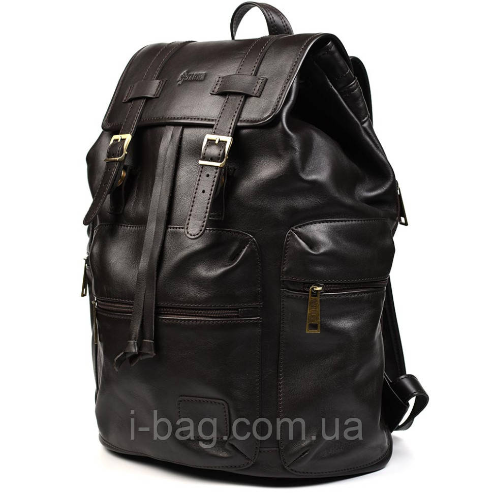 Шкіряний рюкзак для ноутбука TARWA GC-0010-4lx коричневий