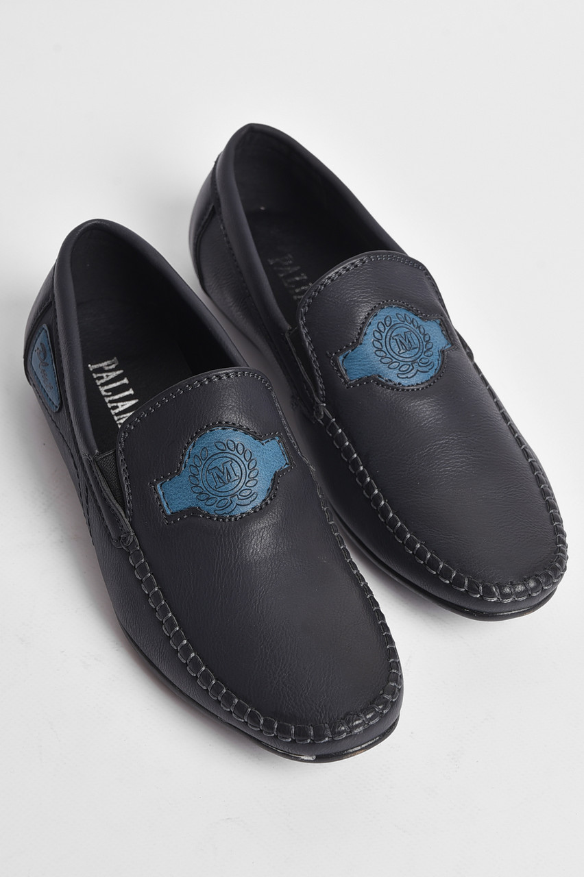 Туфлі дитячі для хлопчика синього кольору Уцінка р.35 176728T Безкоштовна доставка