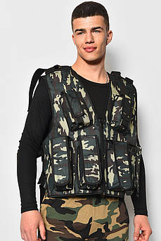 Розвантажувальний жилет камуфляжного кольору р.48-52 177291M