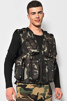 Розвантажувальний жилет камуфляжного кольору р.48-52 177292M