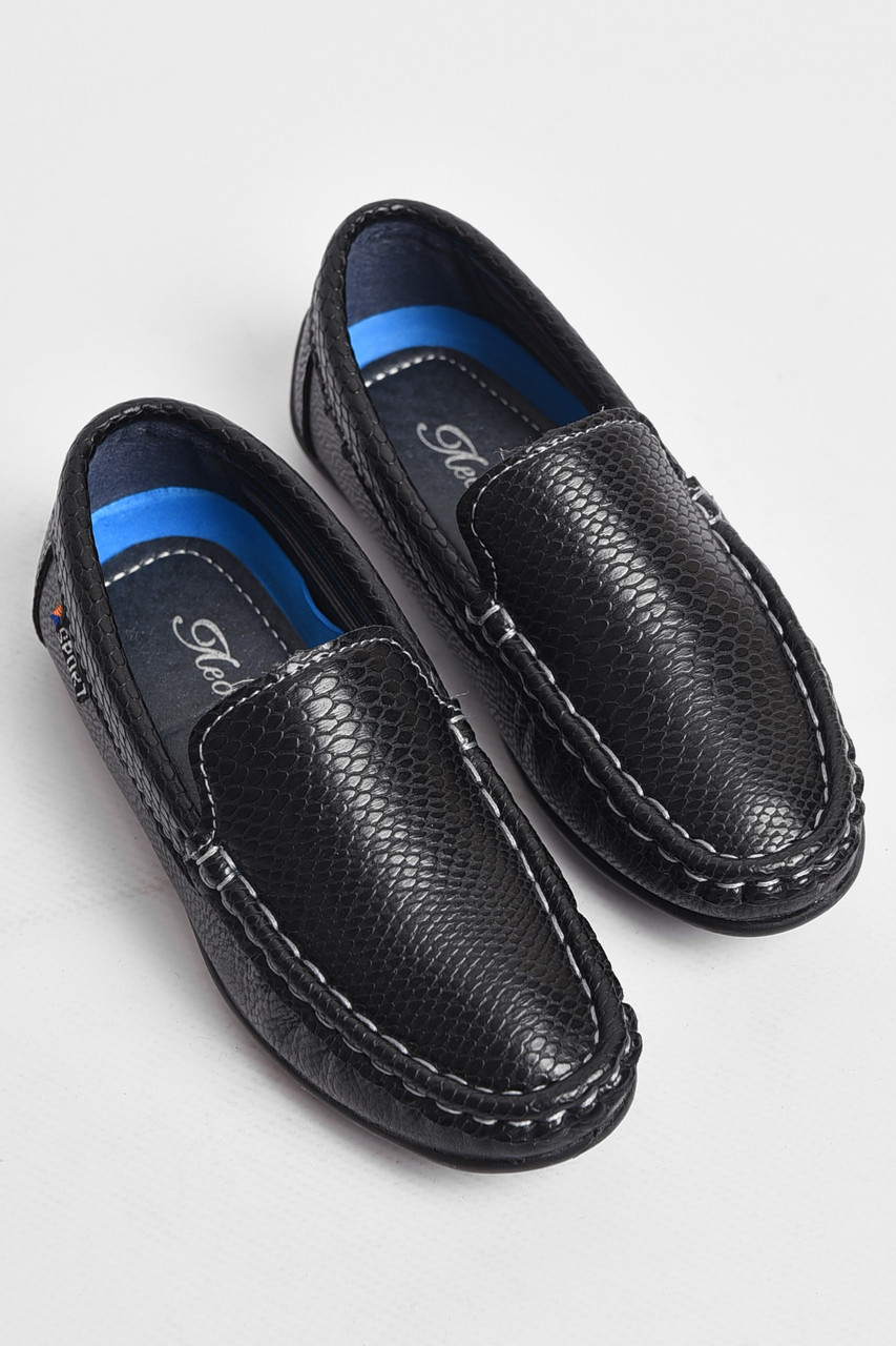 Туфлі дитячі для хлопчика чорного кольору р.25 177591T Безкоштовна доставка, фото 1