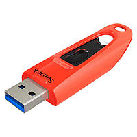 Флешка. Флеш-накопитель SanDisk USB 3.0 Ultra 64Gb (130Mb/s) Red