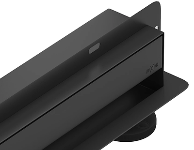 Трап для душу MEXEN FLAT 80 WALL BLACK 2в1 настінний чорний