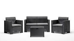 Набір садових меблів BICA Nebraska 2, графіт