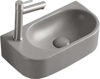 Умивальник (раковина) MEXEN VIERA 40 LIGHT GREY MATT лівий накладний підвісний *