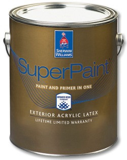 Краска SuperPaint Exterior Acrylic Latex Paint (супер пейнт экстериор)- 3,66л, фасадная латексная матовая - фото 1 - id-p403002119