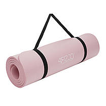 Килимок (мат) спортивний 4FIZJO NBR 180 x 60 x 1 см для йоги та фітнесу Light Pink (P-5907739317001), фото 5