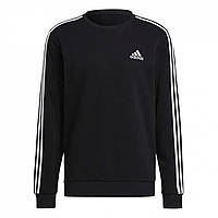 Толстовка adidas 3 Stripes Crew Black/White, оригинал. Доставка от 14 дней