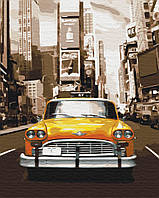 Картина по номерам "Нью-Йоркское таксы" 48x60 3v1 Рисование Живопись Раскраски (Корабли, авто и самолеты)