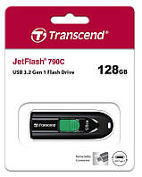 Накопичувач Transcend 128GB Usb 3.2 Type-C JetFlash 790C Чорний