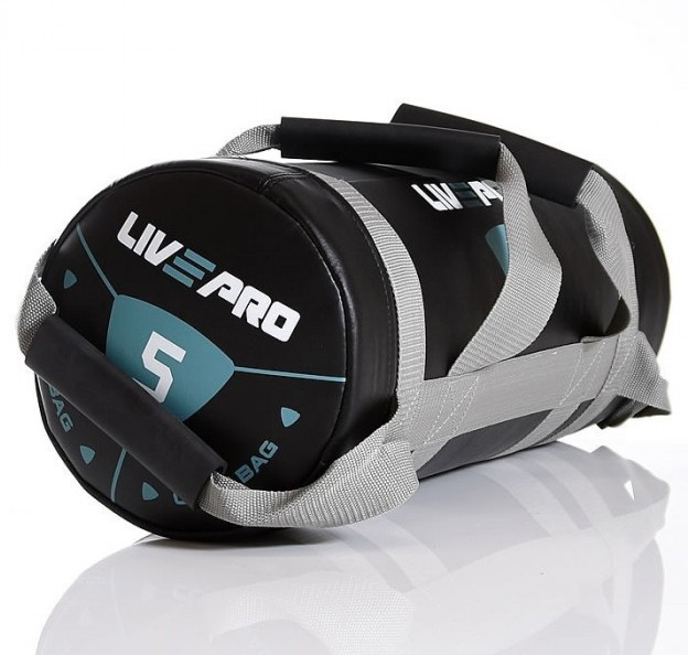 Мешок для кроссфита LiveUp Power Bag LP8120-5 (5 кг Черный Серый) GG, код: 7465022 - фото 3 - id-p2178440427