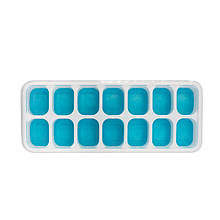 Силіконова форма для льоду CUMENSS AI-814 Cube 14 Blue