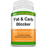 Комплекс для снижения веса Krk Supplements Fat and Carb Blocker 90 Caps FE, код: 7912226