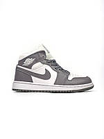 ЗИМА/ДЕМИ Nike Air Jordan 1 High Premium Fur Grey White 36 w sale