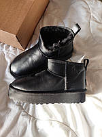 Ugg Ultra Mini Black Platform Leather (шкіра) 37 w sale