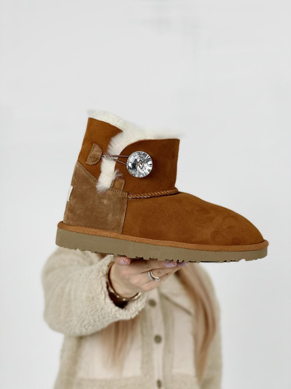 UGG Bailey Button Mini Chestnut 36 w sale