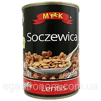 Чечевица консервированная M&K Soczewica 400г/240г Польша