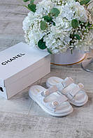 Chanel White sandals 39 w sale