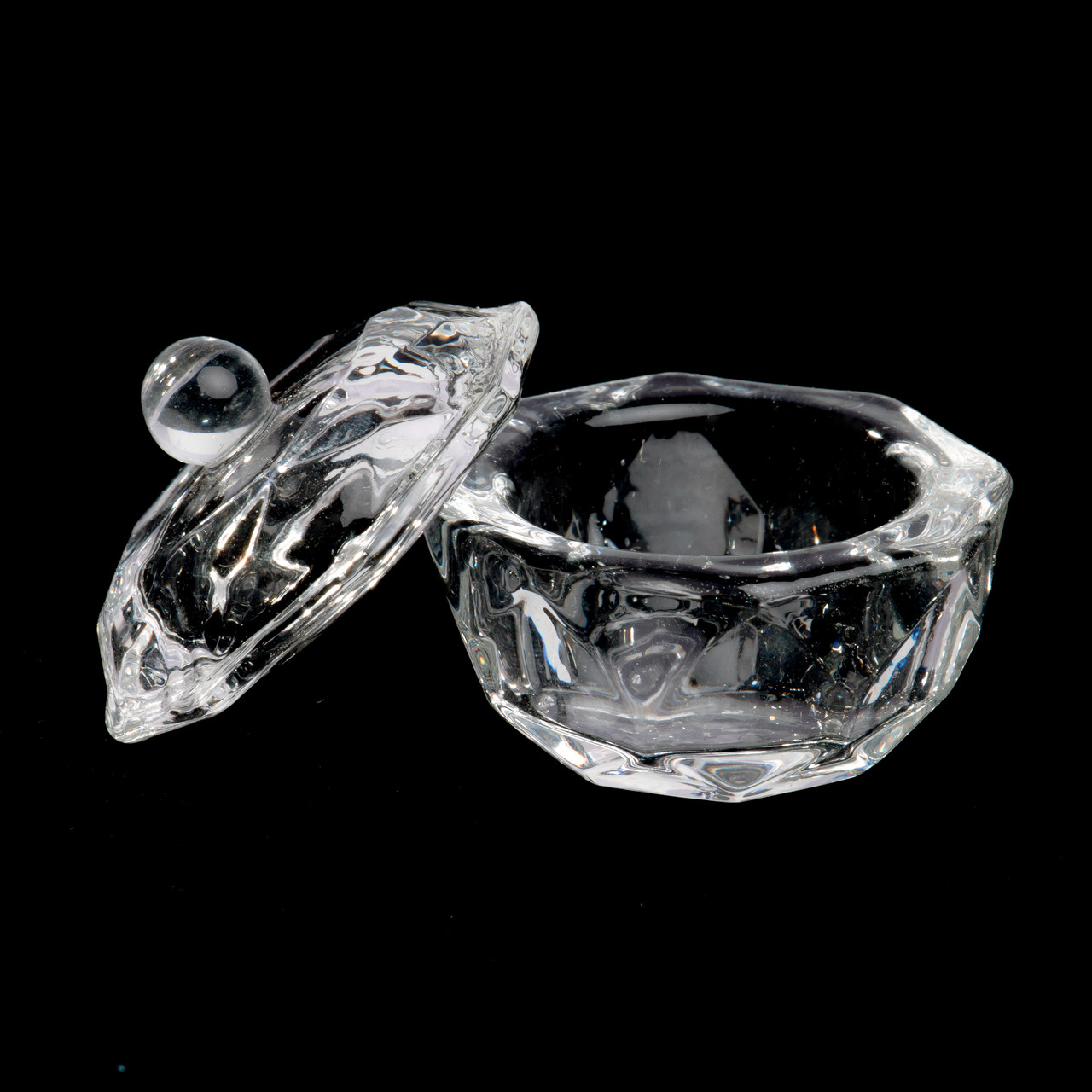 Стаканчик скляний із кришкою 