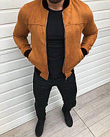 Бомбер мужской замшевый LGG x redhead куртка весенняя осенняя