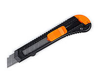 Нож строительный Polax с выдвижным лезвием 18 мм (23-001) NX, код: 5539084