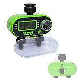 Автоматичний таймер для крапельного поливання таймер поливання aqualin 2 лінії поливання рослин, фото 6