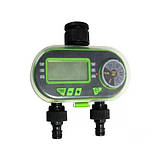 Автоматичний таймер для крапельного поливання таймер поливання aqualin 2 лінії поливання рослин, фото 10