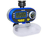 Автоматичний таймер для крапельного поливання таймер поливання aqualin 2 лінії поливання рослин, фото 5