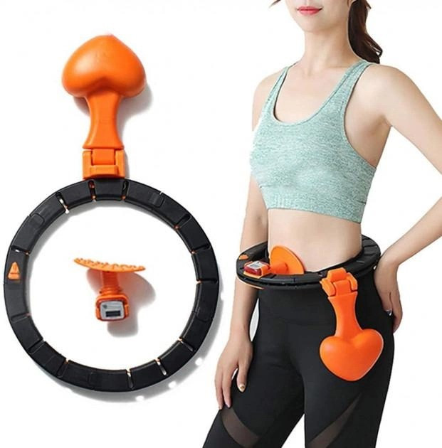 Розумний хопп масажний обруч Hula Hoop з відцентровою кулею і лічильником для схуднення живота й боків