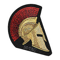 M-Tac нашивка Spartan Helmet (вышивка) Black ll