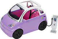 Электрокар Барби с откидным верхом Barbie Toy Car Electric Vehicle with Charging Station