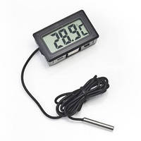 Цифровой термометр с LCD и выносным датчиком Digital TPM-10 Черный (20053100255) NX, код: 1821802