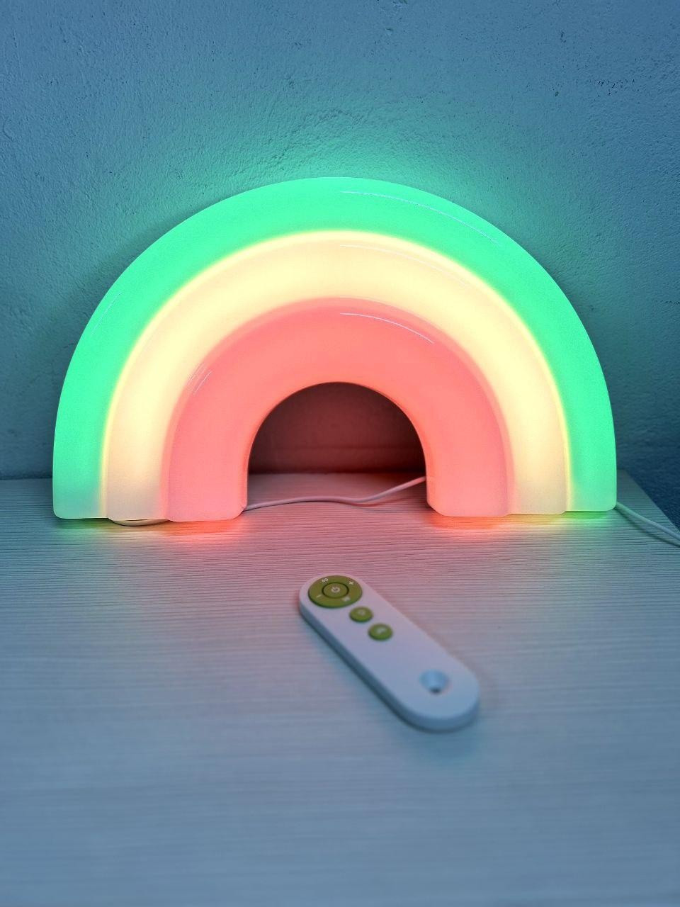 Неоновий світильник на стіну, декоративний нічник NEON веселка