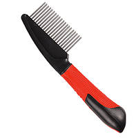 Гребешок с вращающимися зубцами для собак Flamingo Comb Rotating Teeth, 20х3 см