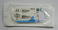 Хирургическая нить Ethicon Пролен (Prolene) 3/0, длина 75 см, кол. игла 22 мм, W8770