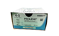 Хирургическая нить Ethicon Пролен (Prolene) 4/0, длина 45см, реж. игла 16мм, W8007T (8634H)