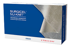 Гемостатичний матеріал Ethicon Серджісел Нью-Ніт (Surgicel Nu-knit) 2,5 см x 2,5 см, 1940GB