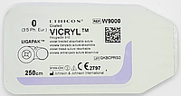 Хирургическая нить Ethicon Викрил (Vicryl) 0, длина 250 см, без иглы, W9000