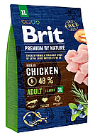 Сухой корм Брит Brit Premium Dog Adult XL для взрослых собак, 3 кг